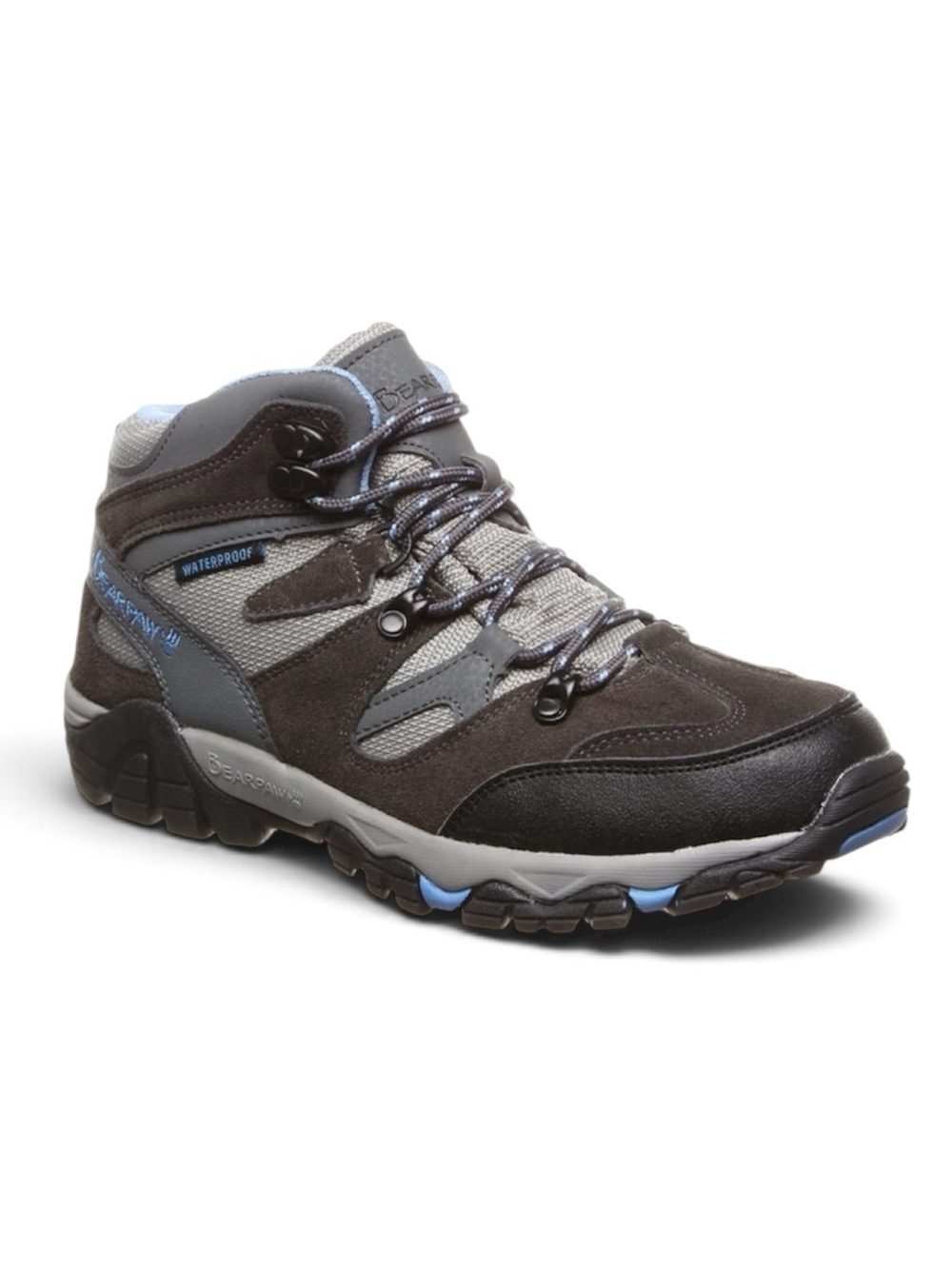 Bearpaw Charcoal Gray Corsica Waterproof Mid-Cut Hiking Boots Size 9